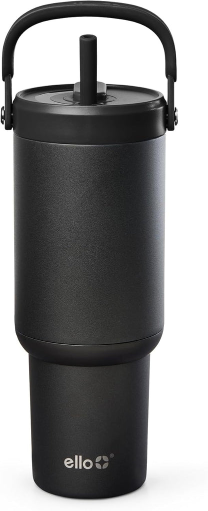 Oasis Go+ 26oz Insulated Stainless Steel Tumbler with Straw, Jadeglow | Insulated stainless steel cup with top handle, retracting straw, leakproof lid, 24 hours cold, & cupholder fit for travel