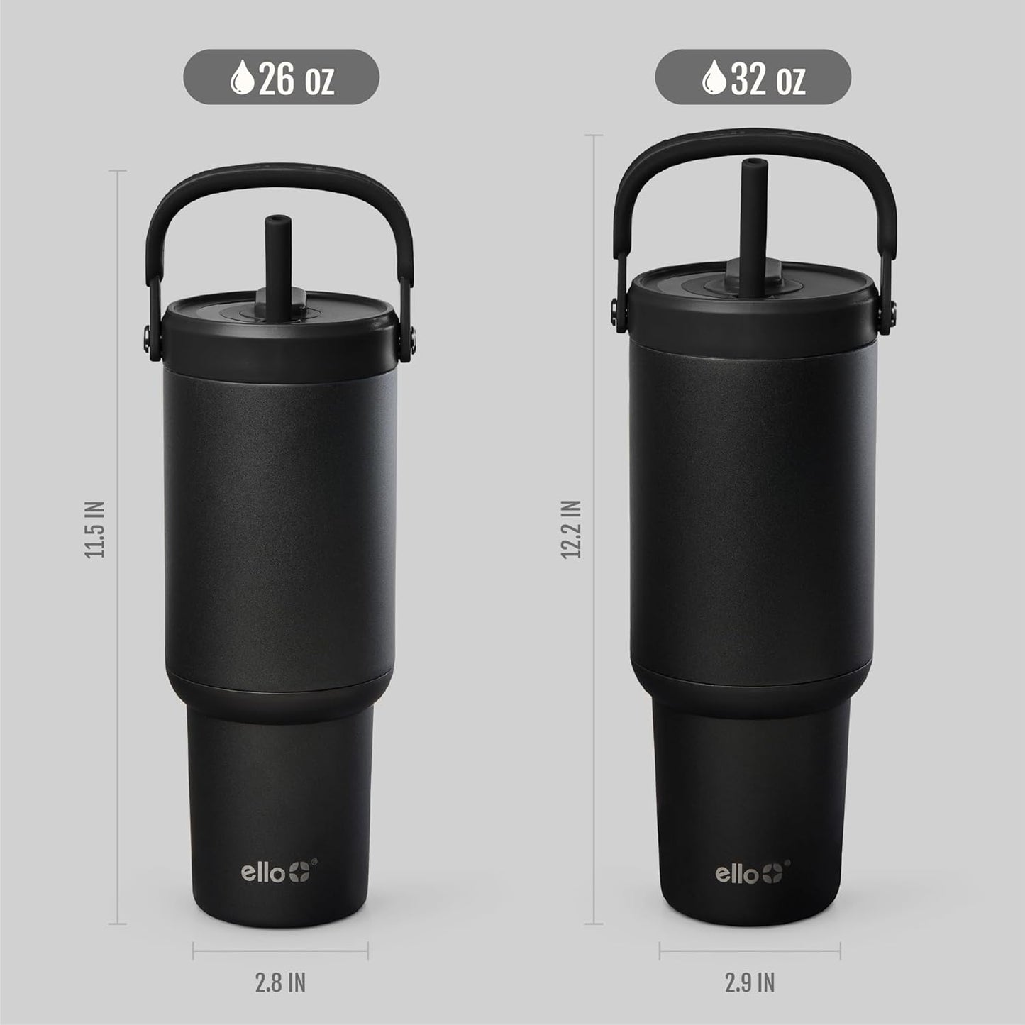Oasis Go+ 26oz Insulated Stainless Steel Tumbler with Straw, Jadeglow | Insulated stainless steel cup with top handle, retracting straw, leakproof lid, 24 hours cold, & cupholder fit for travel