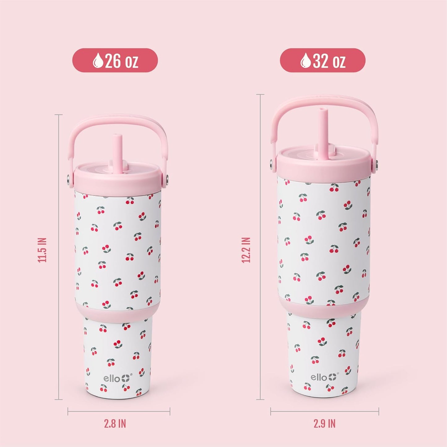 Oasis Go+ 26oz Insulated Stainless Steel Tumbler with Straw, Jadeglow | Insulated stainless steel cup with top handle, retracting straw, leakproof lid, 24 hours cold, & cupholder fit for travel