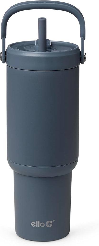 Oasis Go+ 26oz Insulated Stainless Steel Tumbler with Straw, Jadeglow | Insulated stainless steel cup with top handle, retracting straw, leakproof lid, 24 hours cold, & cupholder fit for travel