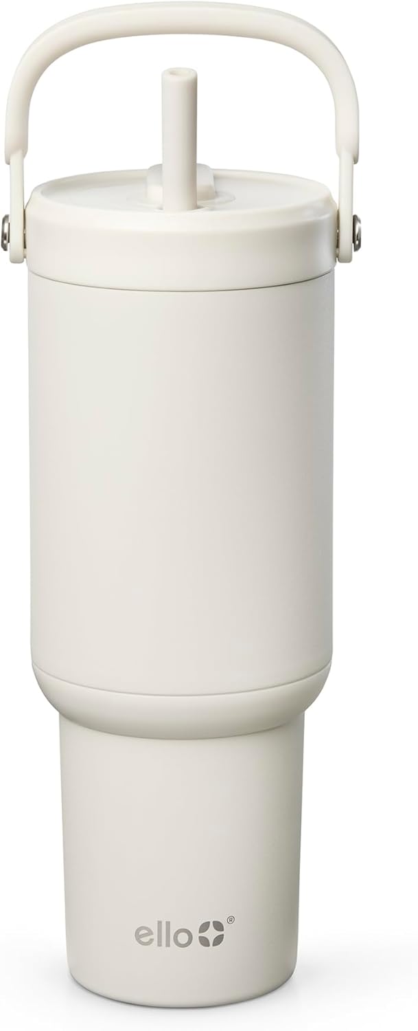 Oasis Go+ 26oz Insulated Stainless Steel Tumbler with Straw, Jadeglow | Insulated stainless steel cup with top handle, retracting straw, leakproof lid, 24 hours cold, & cupholder fit for travel