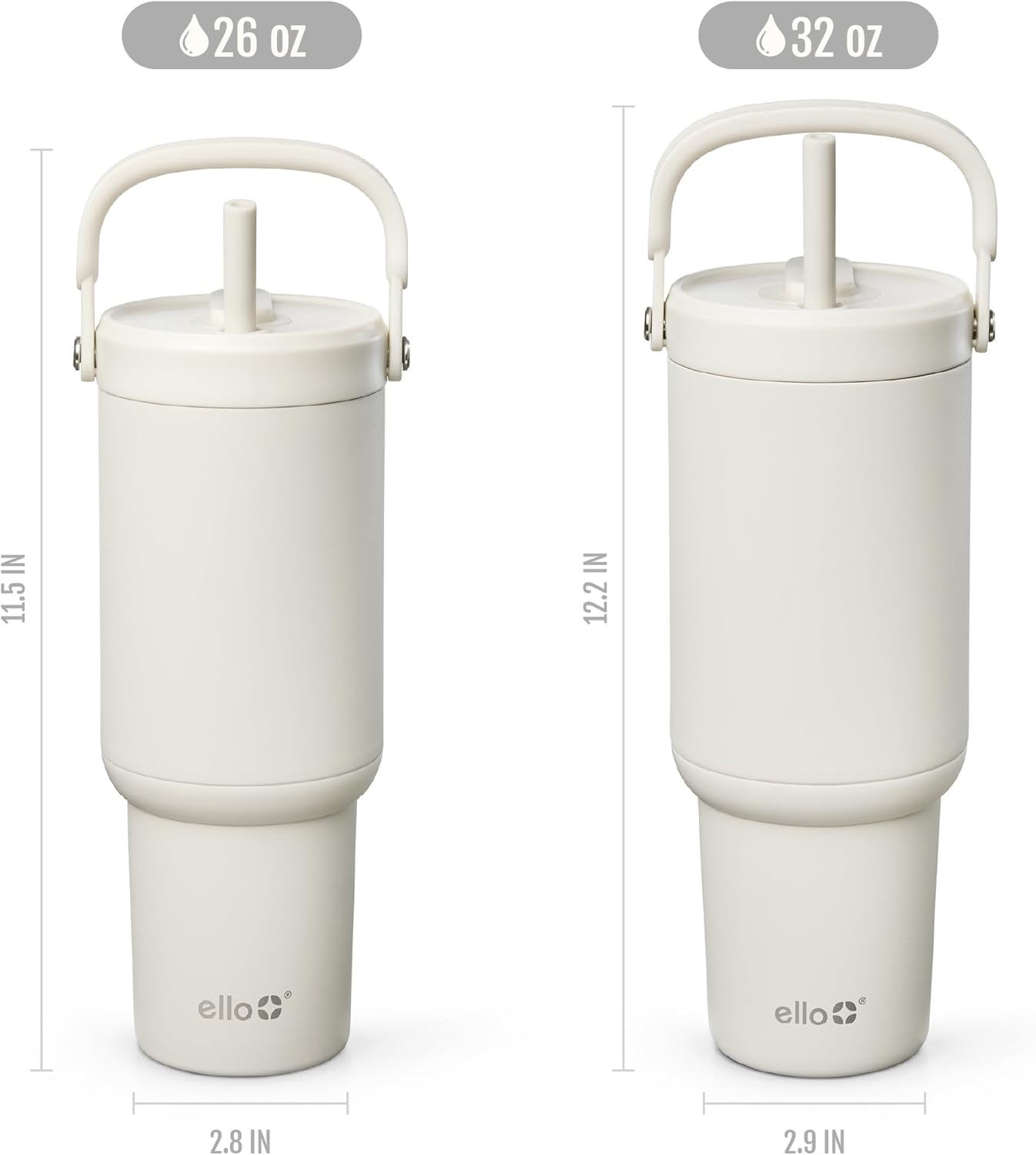 Oasis Go+ 26oz Insulated Stainless Steel Tumbler with Straw, Jadeglow | Insulated stainless steel cup with top handle, retracting straw, leakproof lid, 24 hours cold, & cupholder fit for travel
