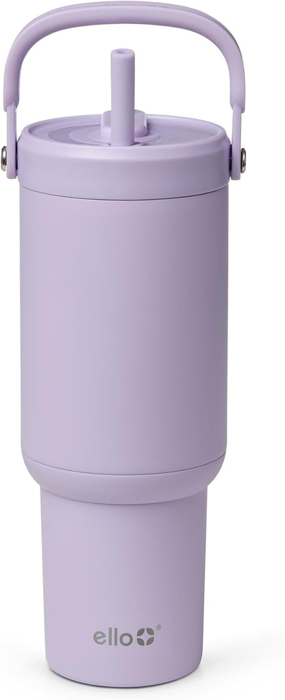 Oasis Go+ 26oz Insulated Stainless Steel Tumbler with Straw, Jadeglow | Insulated stainless steel cup with top handle, retracting straw, leakproof lid, 24 hours cold, & cupholder fit for travel
