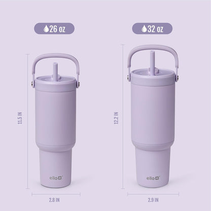 Oasis Go+ 26oz Insulated Stainless Steel Tumbler with Straw, Jadeglow | Insulated stainless steel cup with top handle, retracting straw, leakproof lid, 24 hours cold, & cupholder fit for travel