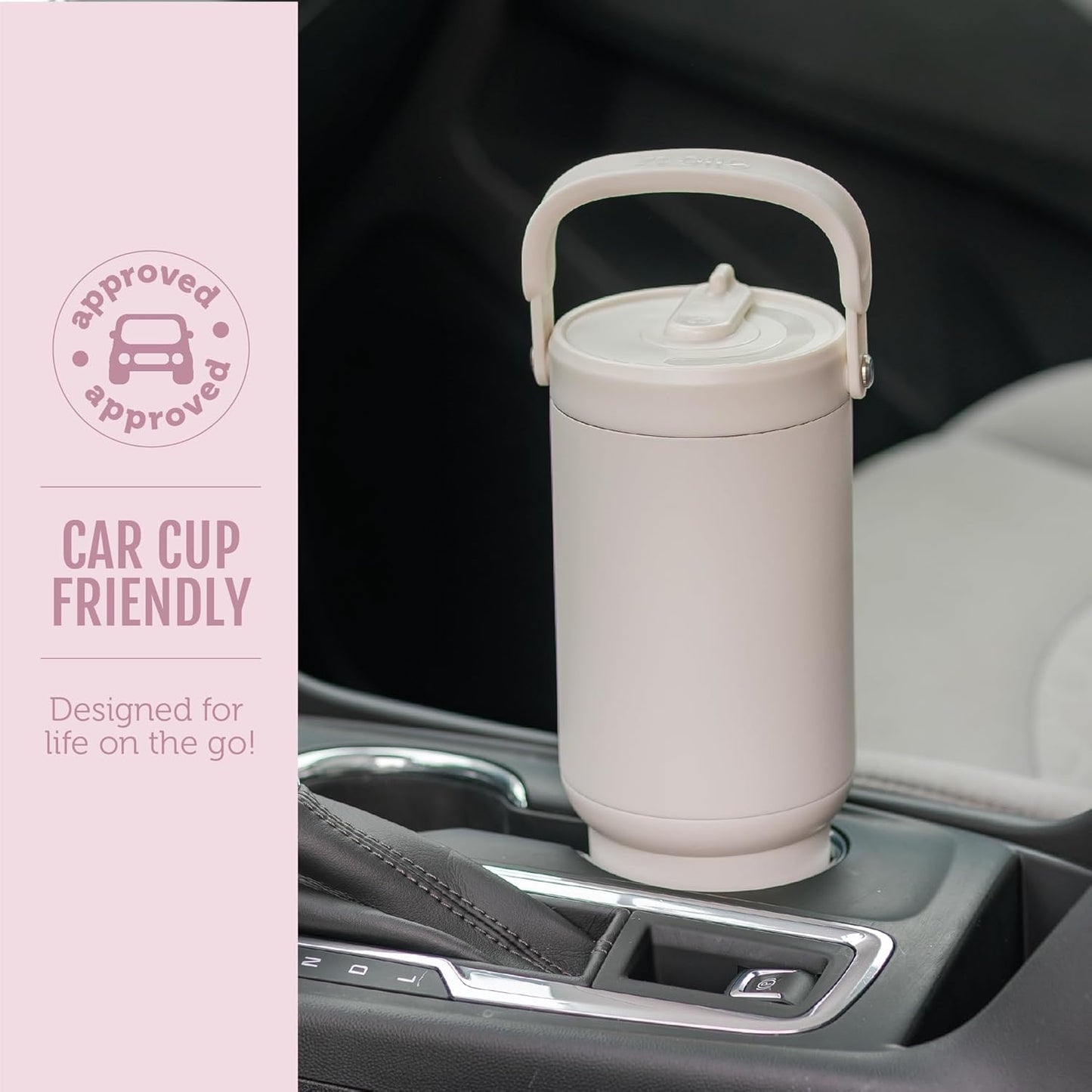 Oasis Go+ 26oz Insulated Stainless Steel Tumbler with Straw, Jadeglow | Insulated stainless steel cup with top handle, retracting straw, leakproof lid, 24 hours cold, & cupholder fit for travel