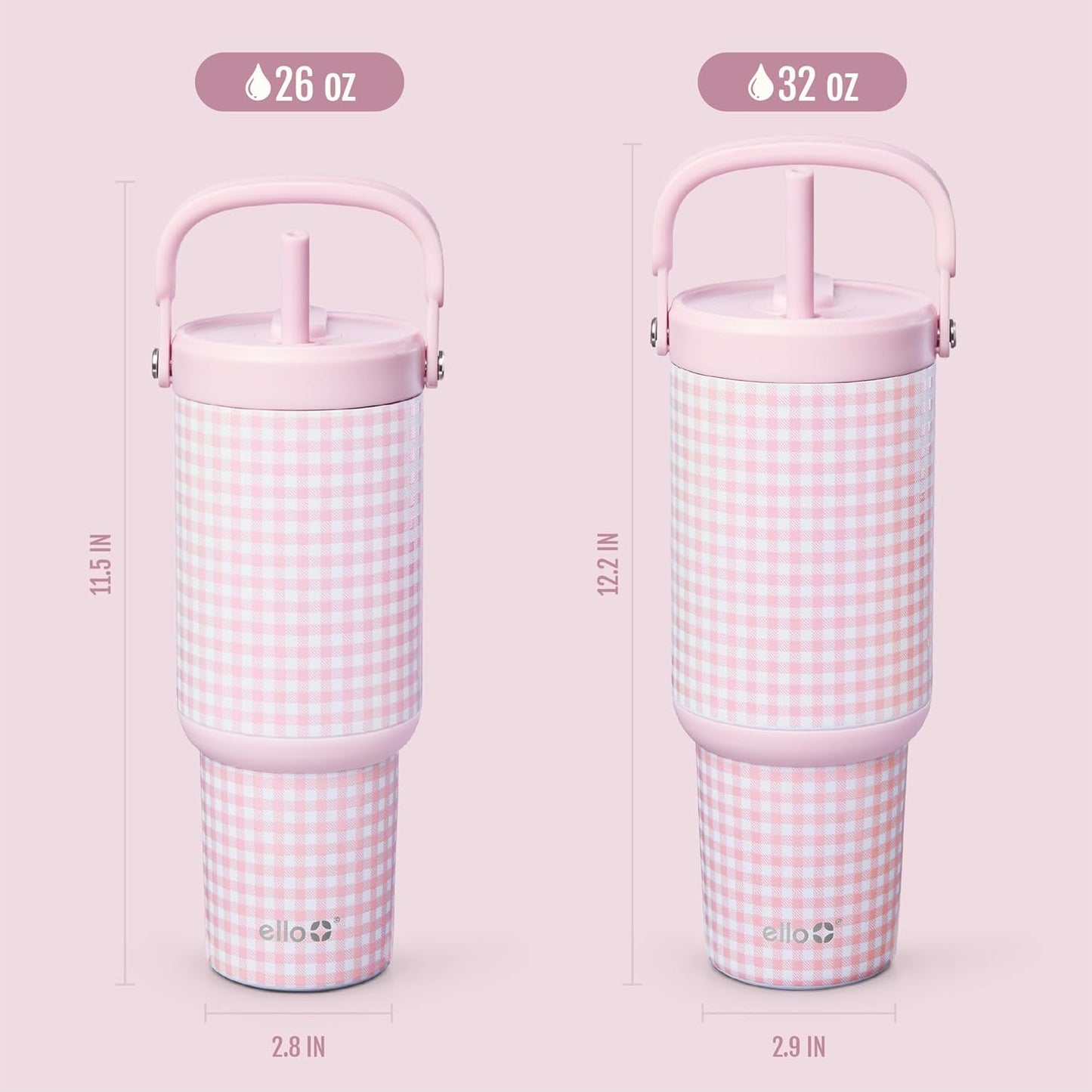Oasis Go+ 26oz Insulated Stainless Steel Tumbler with Straw, Jadeglow | Insulated stainless steel cup with top handle, retracting straw, leakproof lid, 24 hours cold, & cupholder fit for travel