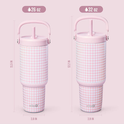 Oasis Go+ 26oz Insulated Stainless Steel Tumbler with Straw, Jadeglow | Insulated stainless steel cup with top handle, retracting straw, leakproof lid, 24 hours cold, & cupholder fit for travel