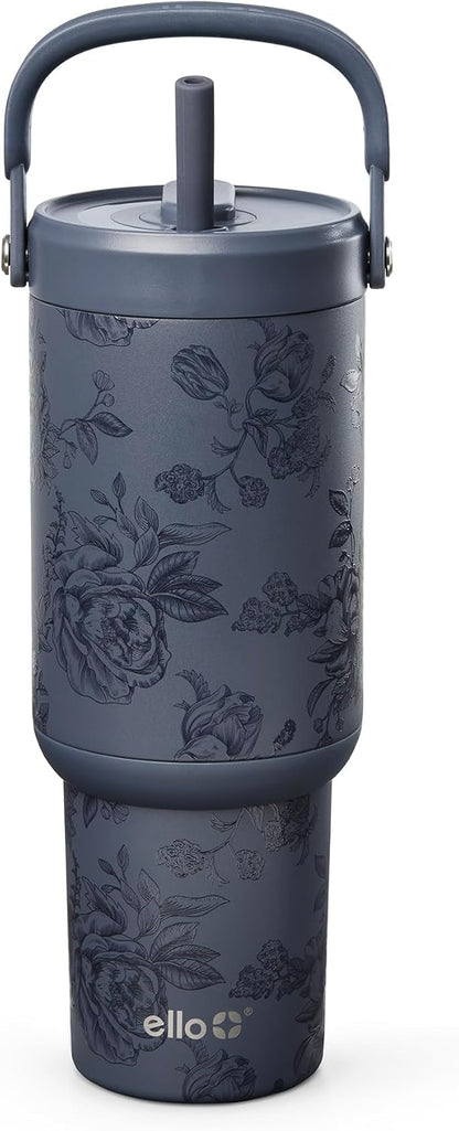 Oasis Go+ 26oz Insulated Stainless Steel Tumbler with Straw, Jadeglow | Insulated stainless steel cup with top handle, retracting straw, leakproof lid, 24 hours cold, & cupholder fit for travel