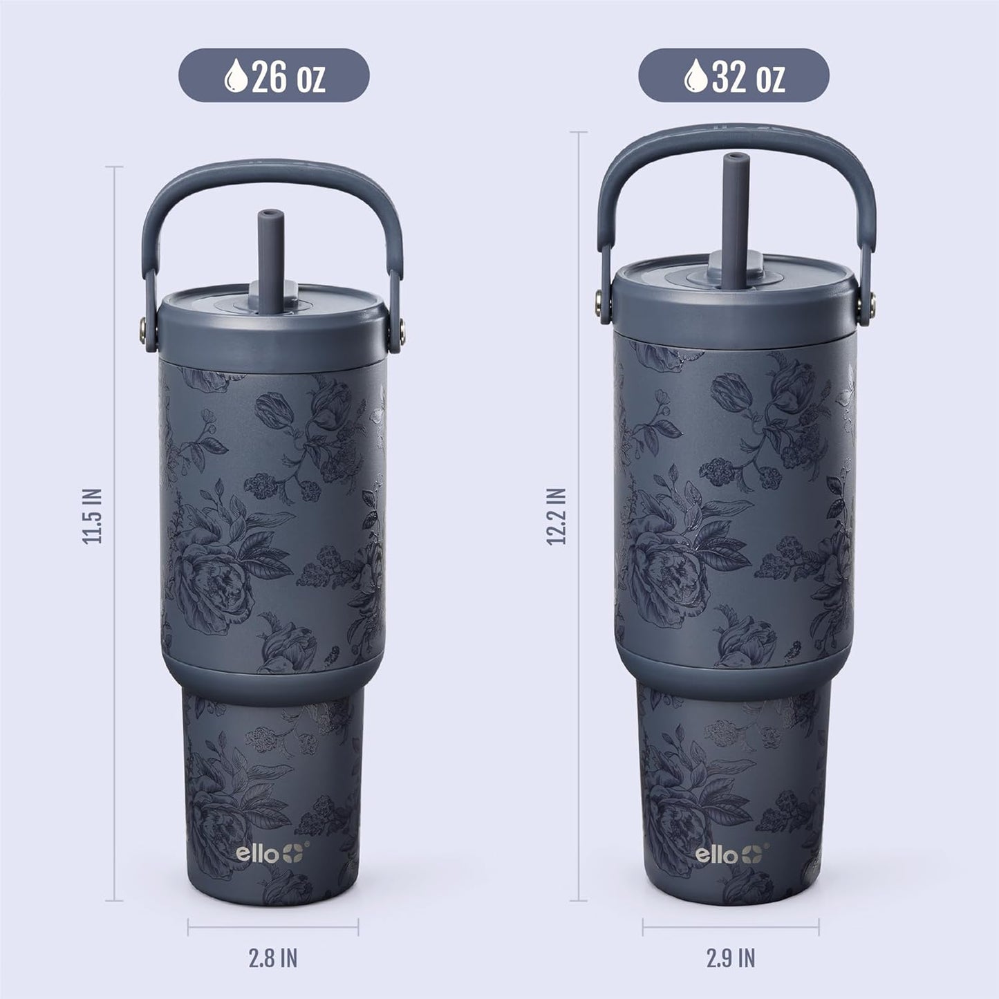 Oasis Go+ 26oz Insulated Stainless Steel Tumbler with Straw, Jadeglow | Insulated stainless steel cup with top handle, retracting straw, leakproof lid, 24 hours cold, & cupholder fit for travel