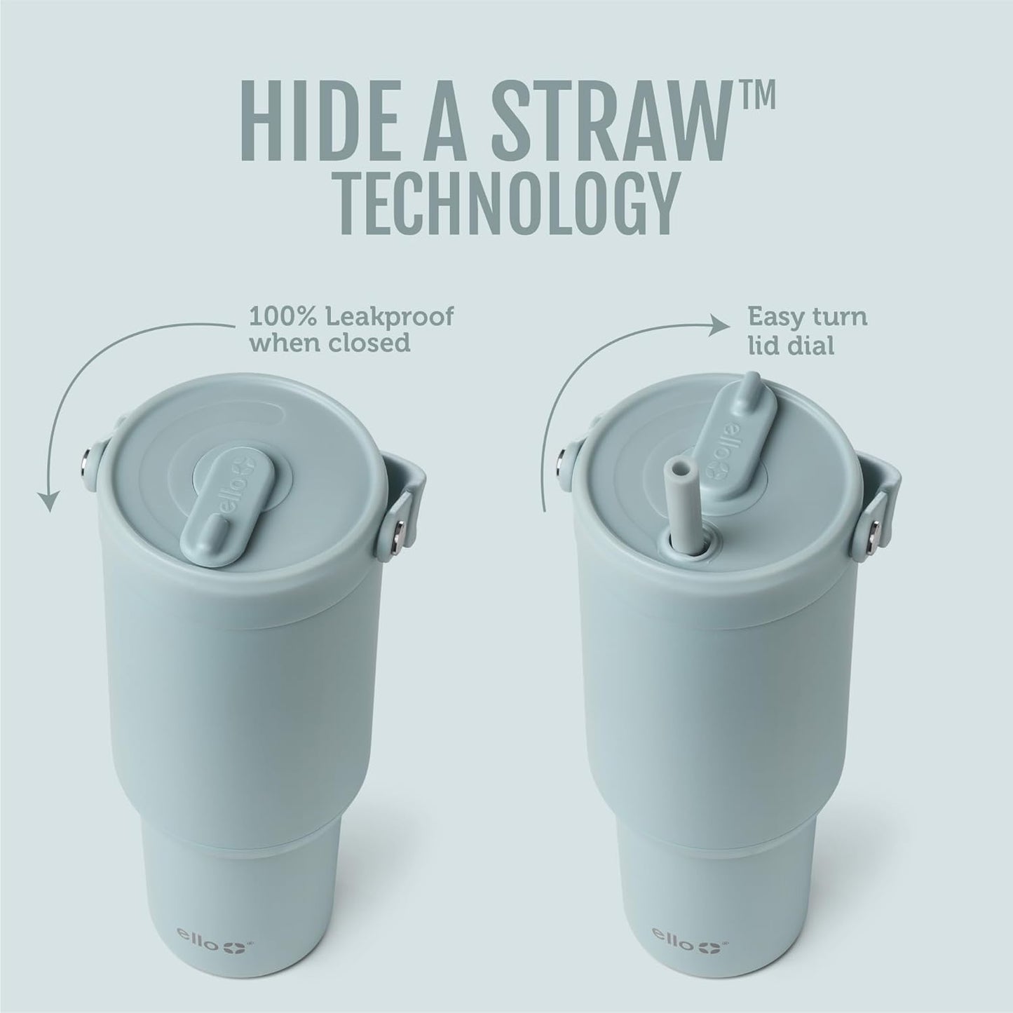 Oasis Go+ 26oz Insulated Stainless Steel Tumbler with Straw, Jadeglow | Insulated stainless steel cup with top handle, retracting straw, leakproof lid, 24 hours cold, & cupholder fit for travel
