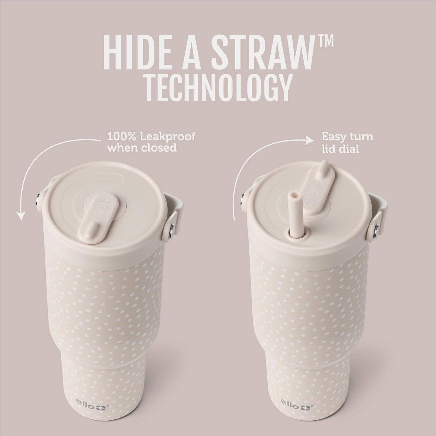 Oasis Go+ 26oz Insulated Stainless Steel Tumbler with Straw, Jadeglow | Insulated stainless steel cup with top handle, retracting straw, leakproof lid, 24 hours cold, & cupholder fit for travel