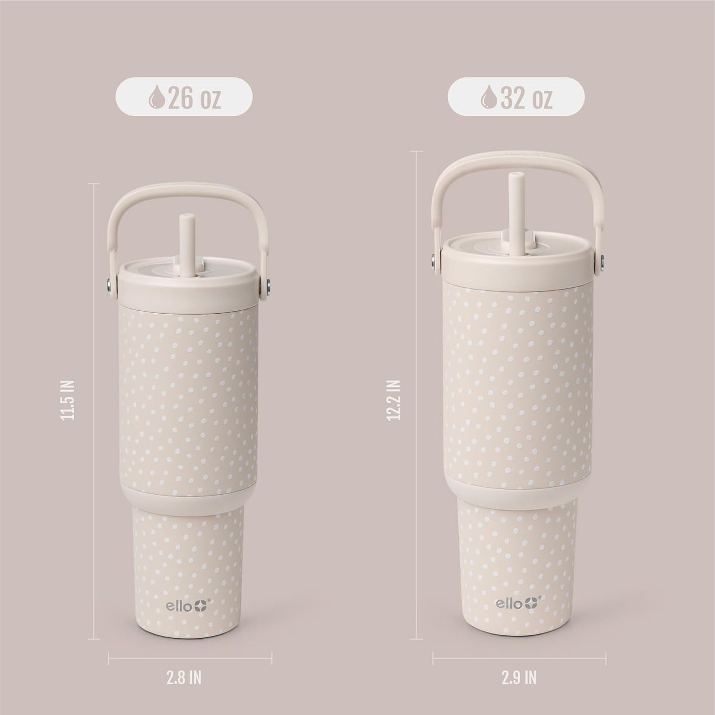 Oasis Go+ 26oz Insulated Stainless Steel Tumbler with Straw, Jadeglow | Insulated stainless steel cup with top handle, retracting straw, leakproof lid, 24 hours cold, & cupholder fit for travel