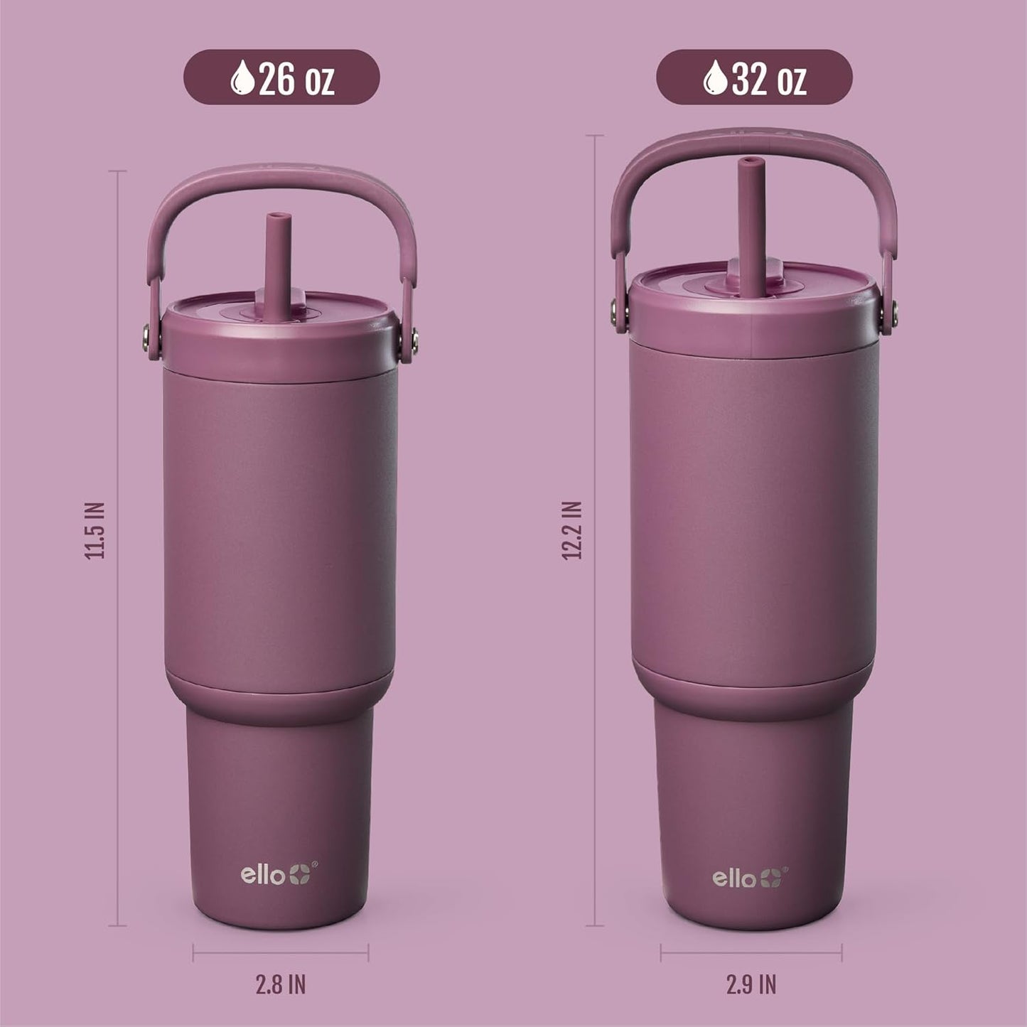 Oasis Go+ 26oz Insulated Stainless Steel Tumbler with Straw, Jadeglow | Insulated stainless steel cup with top handle, retracting straw, leakproof lid, 24 hours cold, & cupholder fit for travel