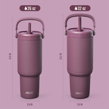 Oasis Go+ 26oz Insulated Stainless Steel Tumbler with Straw, Jadeglow | Insulated stainless steel cup with top handle, retracting straw, leakproof lid, 24 hours cold, & cupholder fit for travel