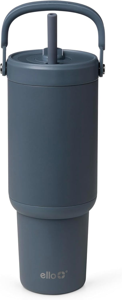Oasis Go+ 26oz Insulated Stainless Steel Tumbler with Straw, Jadeglow | Insulated stainless steel cup with top handle, retracting straw, leakproof lid, 24 hours cold, & cupholder fit for travel