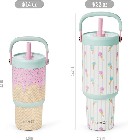 Oasis Go+ 26oz Insulated Stainless Steel Tumbler with Straw, Jadeglow | Insulated stainless steel cup with top handle, retracting straw, leakproof lid, 24 hours cold, & cupholder fit for travel