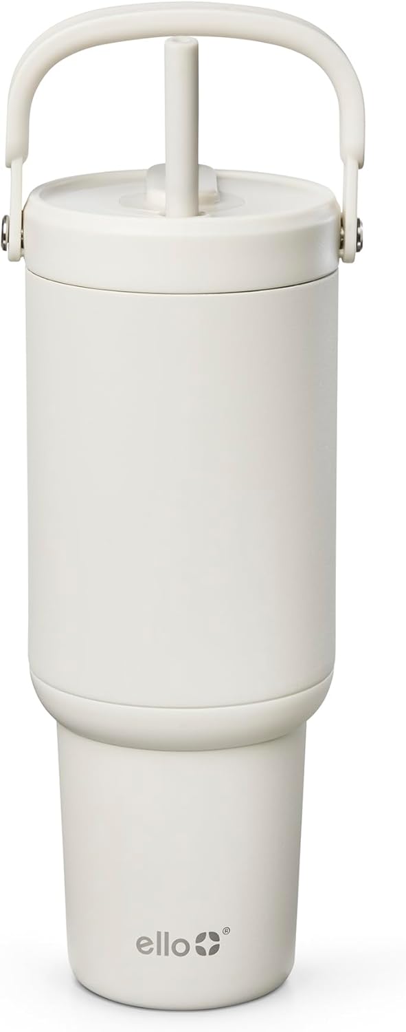Oasis Go+ 26oz Insulated Stainless Steel Tumbler with Straw, Jadeglow | Insulated stainless steel cup with top handle, retracting straw, leakproof lid, 24 hours cold, & cupholder fit for travel