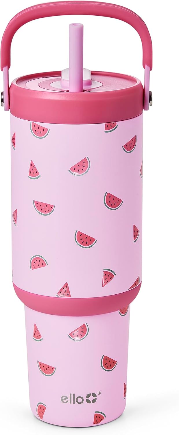 Oasis Go+ 26oz Insulated Stainless Steel Tumbler with Straw, Jadeglow | Insulated stainless steel cup with top handle, retracting straw, leakproof lid, 24 hours cold, & cupholder fit for travel