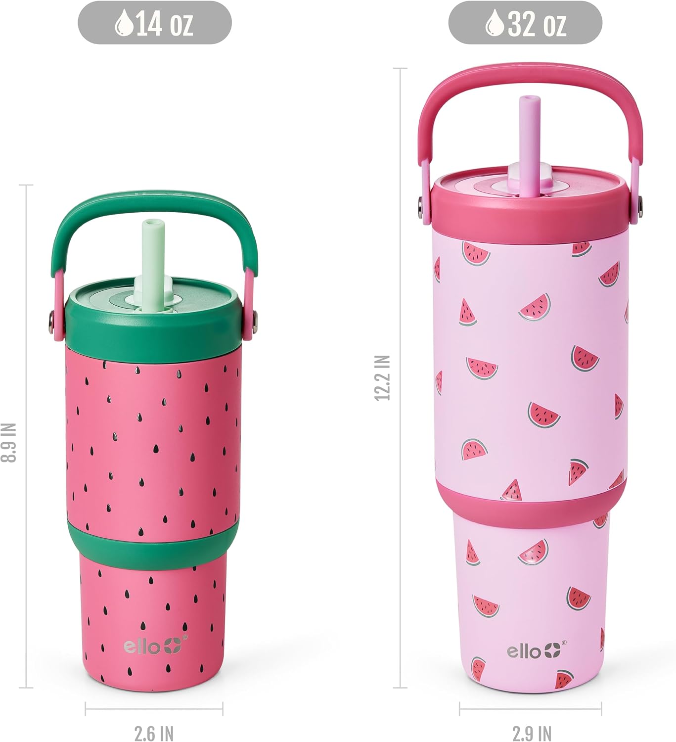 Oasis Go+ 26oz Insulated Stainless Steel Tumbler with Straw, Jadeglow | Insulated stainless steel cup with top handle, retracting straw, leakproof lid, 24 hours cold, & cupholder fit for travel