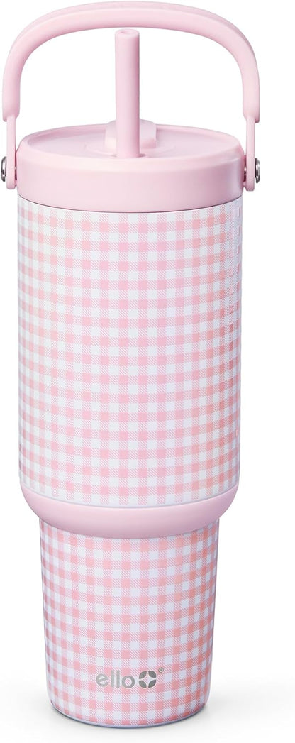 Oasis Go+ 26oz Insulated Stainless Steel Tumbler with Straw, Jadeglow | Insulated stainless steel cup with top handle, retracting straw, leakproof lid, 24 hours cold, & cupholder fit for travel