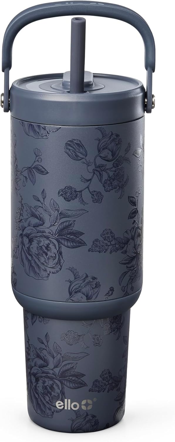 Oasis Go+ 26oz Insulated Stainless Steel Tumbler with Straw, Jadeglow | Insulated stainless steel cup with top handle, retracting straw, leakproof lid, 24 hours cold, & cupholder fit for travel