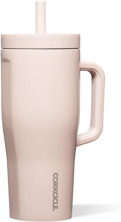 Cruiser Insulated Tumbler - Stainless Steel Tumbler with Handle & Straw, Triple Insulated for Cold Drinks, Leak Proof & Spill Proof, Cupholder Friendly, BPA-Free - 22oz - Solar Circuit
