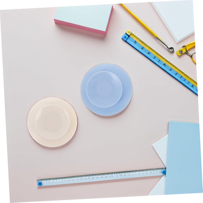 8pcs Silicone Tableware Sucker Double Sided Suction Cups Nonslip Plates Bowls Suction Pads for Kids Elderly Dining Table Supplies