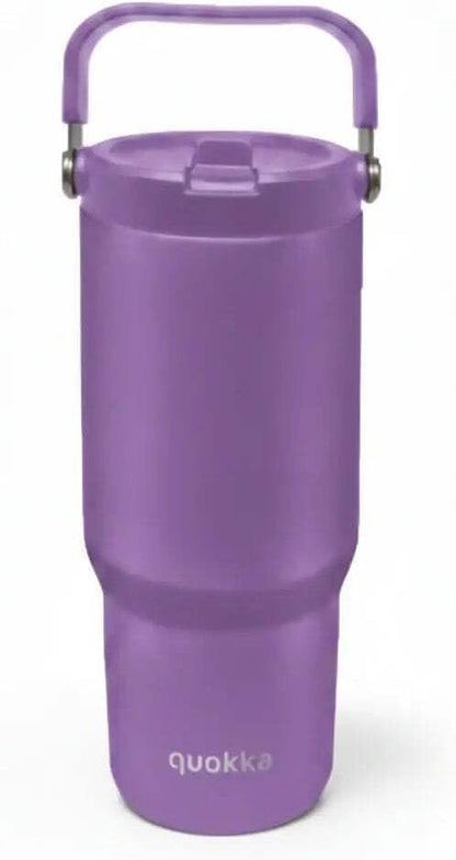 Quokka Core Amethyst Purple 850ml Tumbler - Ergonomic Handle - Integrated Comfortable Spout - Double Wall Stainless Steel - Thermal Reusable