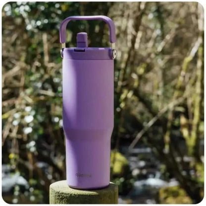 Quokka Core Amethyst Purple 850ml Tumbler - Ergonomic Handle - Integrated Comfortable Spout - Double Wall Stainless Steel - Thermal Reusable
