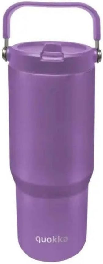 Quokka Core Amethyst Purple 850ml Tumbler - Ergonomic Handle - Integrated Comfortable Spout - Double Wall Stainless Steel - Thermal Reusable