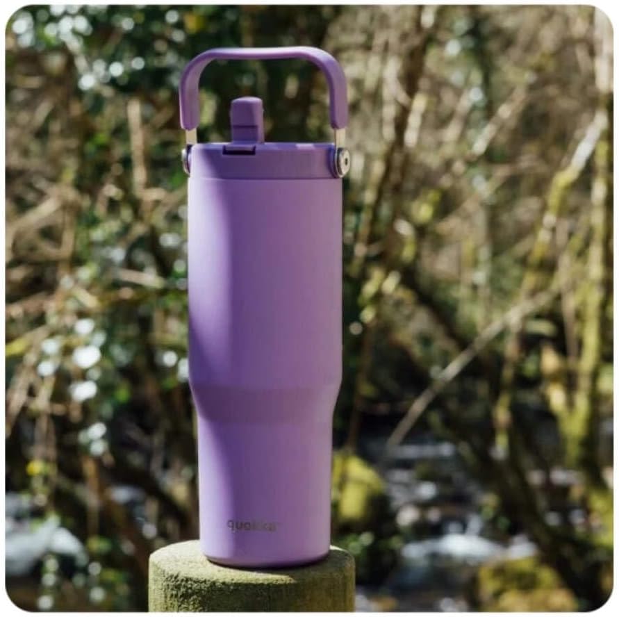 Quokka Core Amethyst Purple 850ml Tumbler - Ergonomic Handle - Integrated Comfortable Spout - Double Wall Stainless Steel - Thermal Reusable