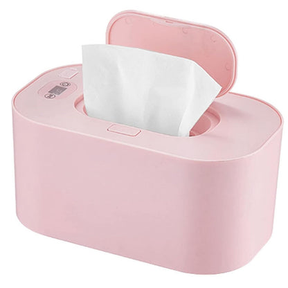 Baby Wipe Warmer, Portable Wet Wipe Warmer & Diaper Wipe Warmer Dispenser with Large Capacity, Constant Temperature USB Powered Wipes Warmer for Home, Car & Travel, 7.87x4.72x3.74in, White