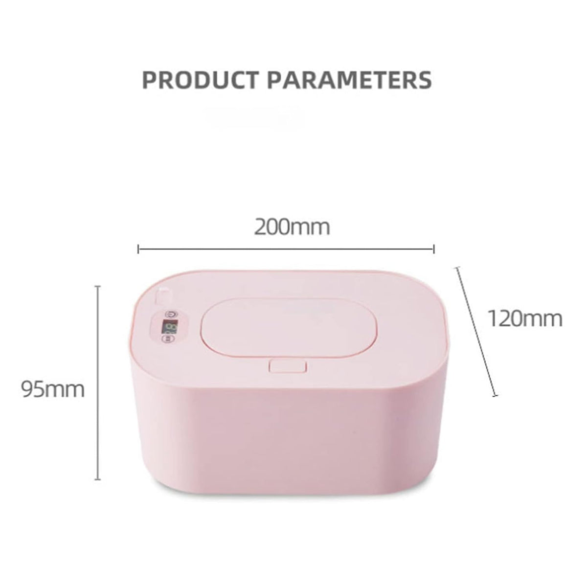 Baby Wipe Warmer, Portable Wet Wipe Warmer & Diaper Wipe Warmer Dispenser with Large Capacity, Constant Temperature USB Powered Wipes Warmer for Home, Car & Travel, 7.87x4.72x3.74in, White