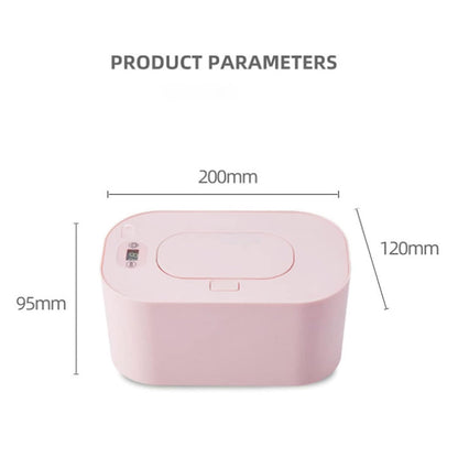 Baby Wipe Warmer, Portable Wet Wipe Warmer & Diaper Wipe Warmer Dispenser with Large Capacity, Constant Temperature USB Powered Wipes Warmer for Home, Car & Travel, 7.87x4.72x3.74in, White