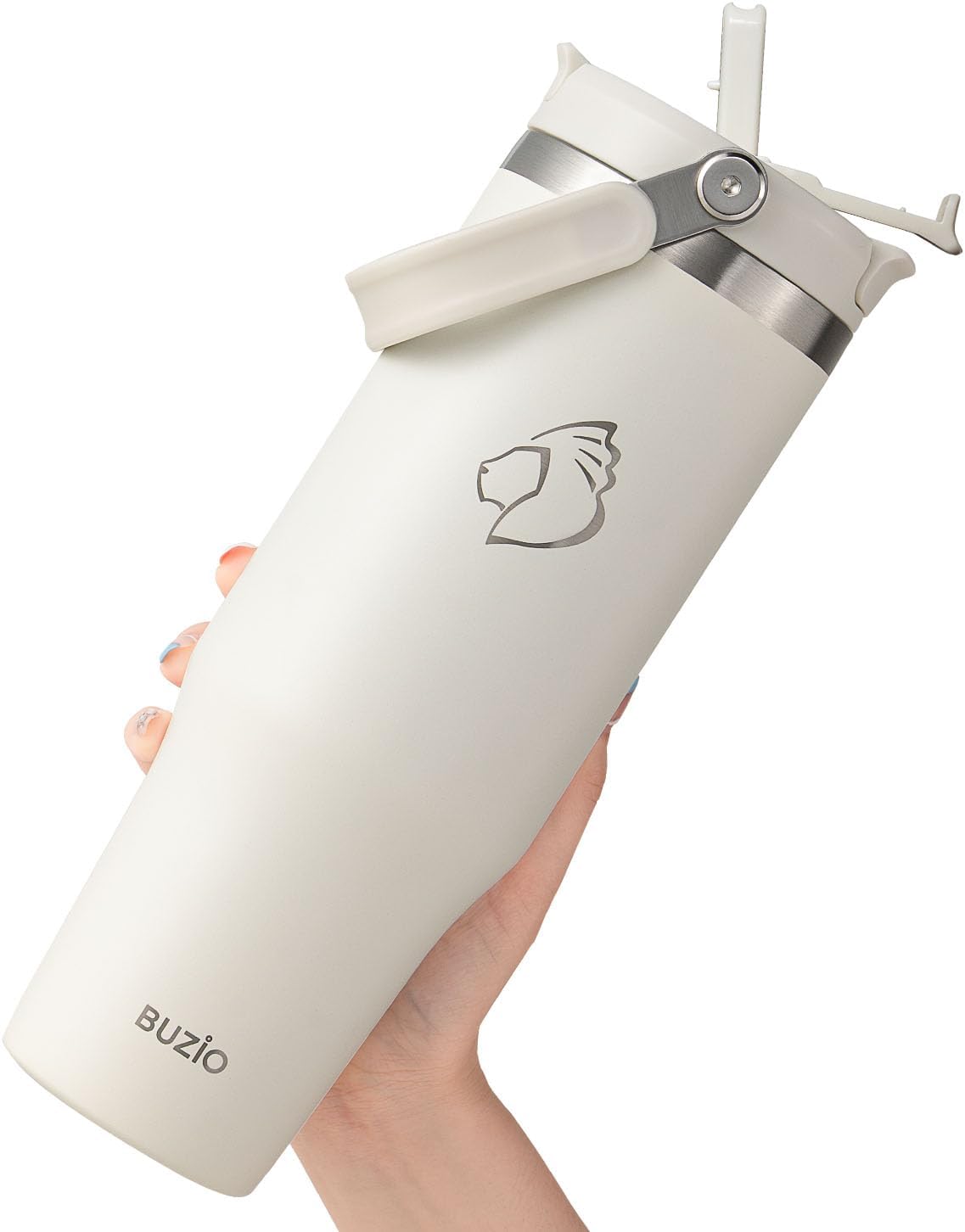 40 oz Tumbler with Handle, Insulated Water Bottle with 2-in-1 Lid | Fits in Cup Holder, Stainless Steel, Coffee Thermo Mug, 48 Hrs Cold, Leakproof Drinking Cups with Lid and Straw