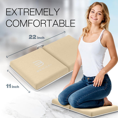 Bath Kneeler and Elbow Rest Pad Set, Kneeling Mat for Baby Bathing