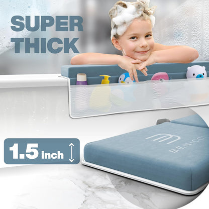 Bath Kneeler and Elbow Rest Pad Set, Kneeling Mat for Baby Bathing