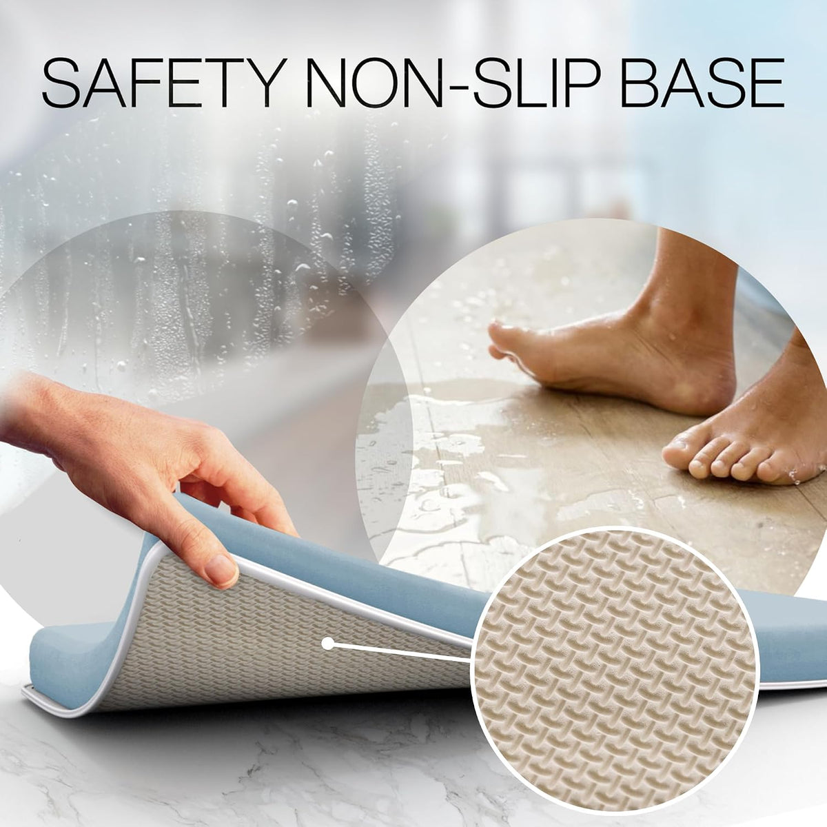 Bath Kneeler and Elbow Rest Pad Set, Kneeling Mat for Baby Bathing
