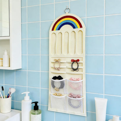 Hair Bow Organizer- Hanging Storage System, Wall Bags with Mesh