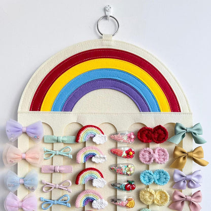 Hair Bow Organizer- Hanging Storage System, Wall Bags with Mesh