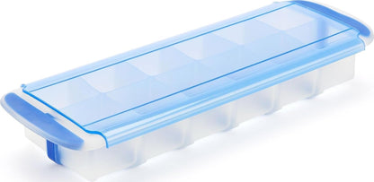 Touch Prep and Freeze Ice Tray, 2-oz. Cubes, Stackable with Slide-off Cover