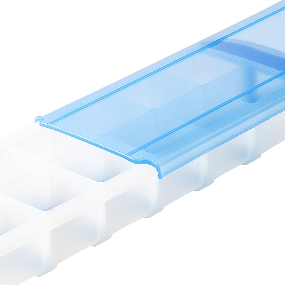 Touch Prep and Freeze Ice Tray, 2-oz. Cubes, Stackable with Slide-off Cover