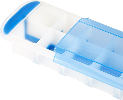 Touch Prep and Freeze Ice Tray, 2-oz. Cubes, Stackable with Slide-off Cover