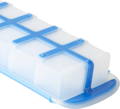 Touch Prep and Freeze Ice Tray, 2-oz. Cubes, Stackable with Slide-off Cover