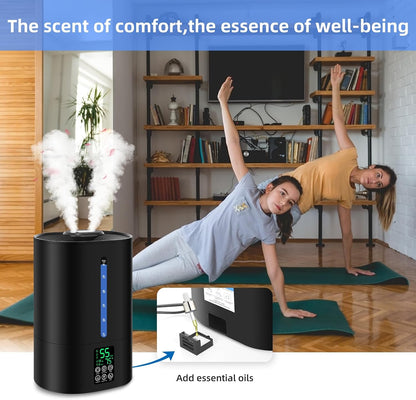 6L Warm & Cool Mist Humidifiers for Bedroom,Large Room,Plants