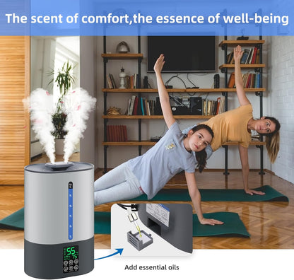 6L Warm & Cool Mist Humidifiers for Bedroom,Large Room,Plants