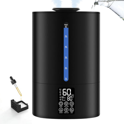 6L Warm & Cool Mist Humidifiers for Bedroom,Large Room,Plants