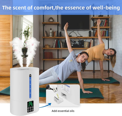 6L Warm & Cool Mist Humidifiers for Bedroom,Large Room,Plants