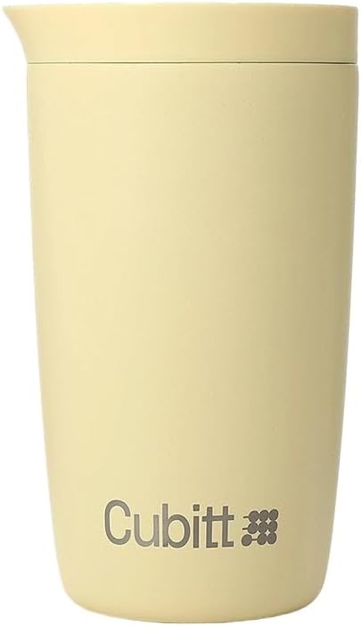 Coffee Mug 12oz, Smart Lid Stainless Steel – Sand | Ceramic Interior, Leak-Proof Design