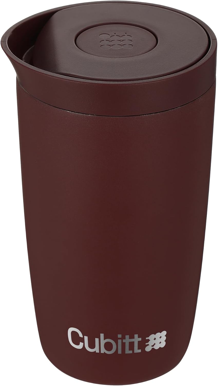 Coffee Mug 12oz, Smart Lid Stainless Steel – Sand | Ceramic Interior, Leak-Proof Design